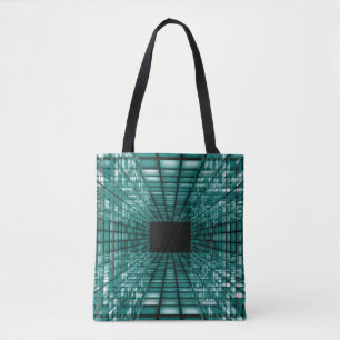 Abstract perspective background tote bag