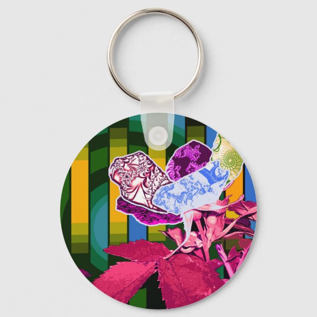 Abstract Perspective Keychain (Front)