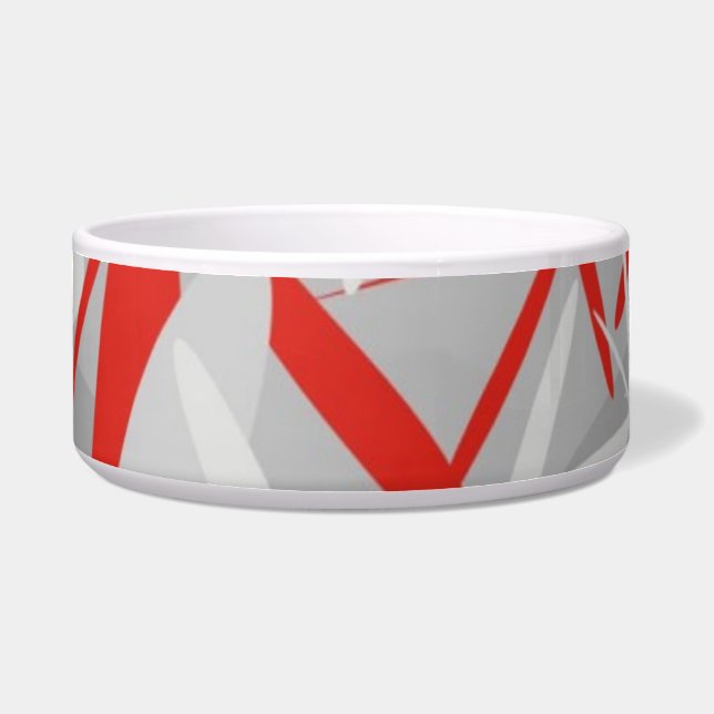 Abstract Pet Bowl (Front)