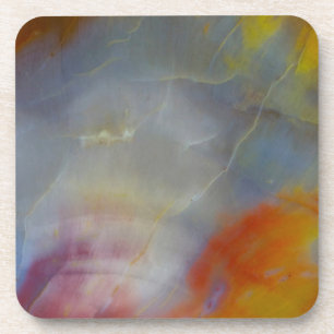Abstract Petrified Wood close-up Coaster