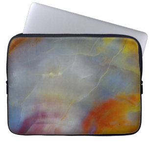 Abstract Petrified Wood close-up Laptop Sleeve