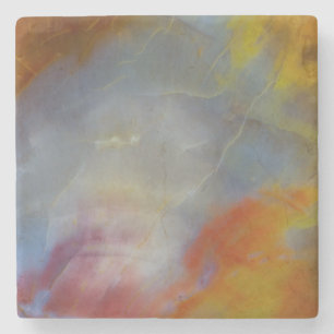 Abstract Petrified Wood close-up Stone Coaster