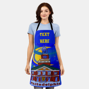 Abstract Philadelphia Design add text, Apron