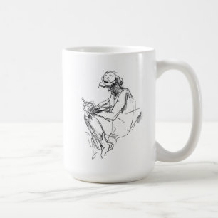 Abstract Phone Addict Sketch Coffee Mug