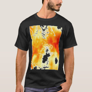 Abstract Photography Light Burning Fire Sticker  T-Shirt