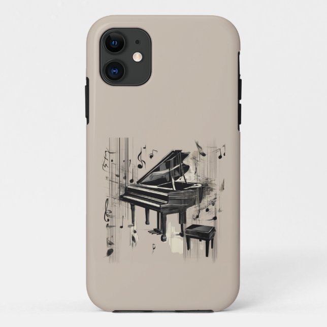 Abstract Piano Art Case-Mate iPhone Case (Back)