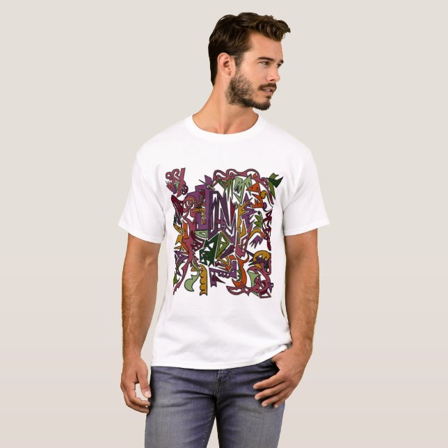 Abstract Picasso Style T-Shirt (Front Full)