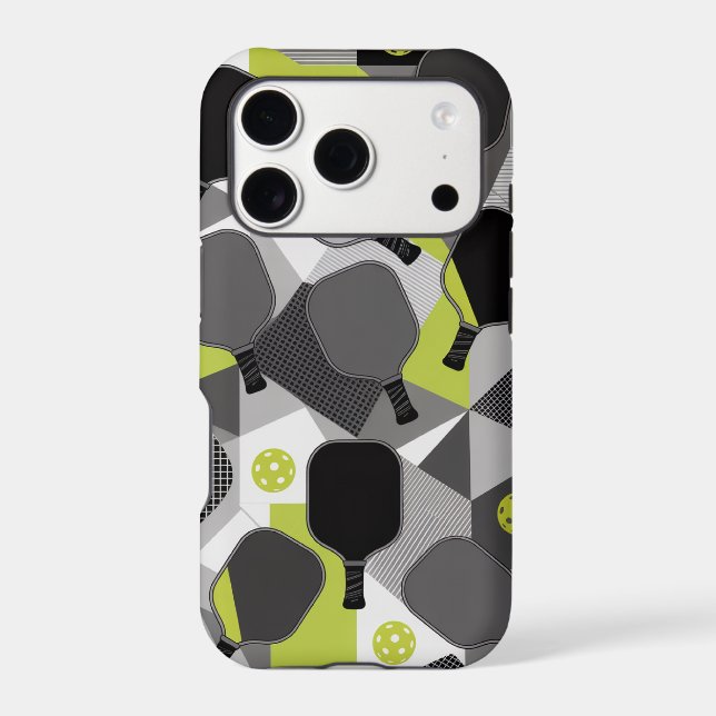 Abstract Pickleball Paddle Layout Graphic Design (Back)