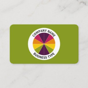 Abstract Pie 02 - Green #809711 Business Card