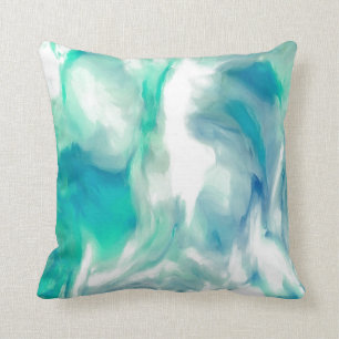 abstract Pillow, The River Flow Throw Pillow
