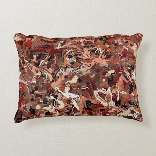 Abstract Pine Needles Accent Pillow (Front)