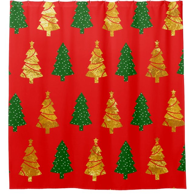 Abstract Pine Trees with Foil Texture Seamless Chr (Front)