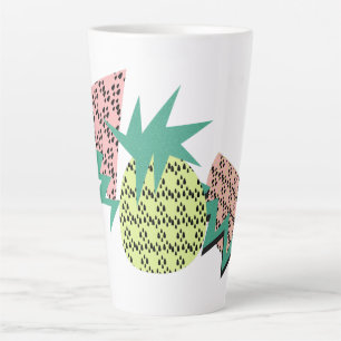 Abstract Pineapple Watermelon  Latte Mug