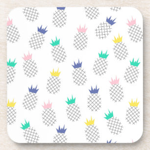 Abstract Pineapples Coaster