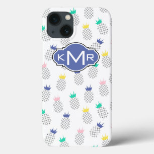 Abstract Pineapples Monogram iPhone 13 Case