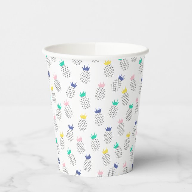 Abstract Pineapples Paper Cups (Left)