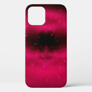 Abstract pink fractal composition. Magic explosion iPhone 12 Case