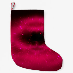 Abstract pink fractal composition. Magic explosion Small Christmas Stocking