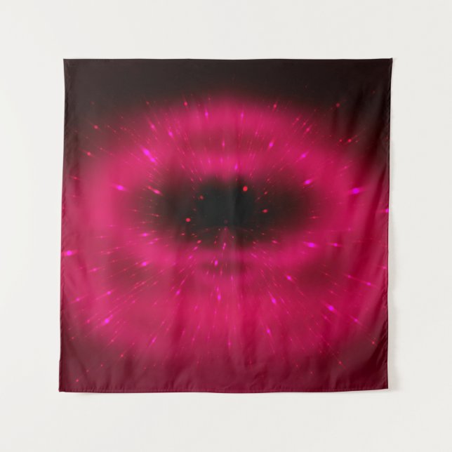 Abstract pink fractal composition. Magic explosion Tapestry (Front)