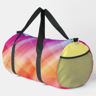 Abstract pink geometric background duffle bag
