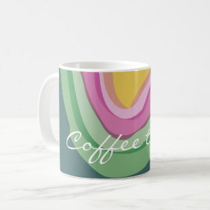 Abstract pink green Watercolor customized  Coffee Mug
