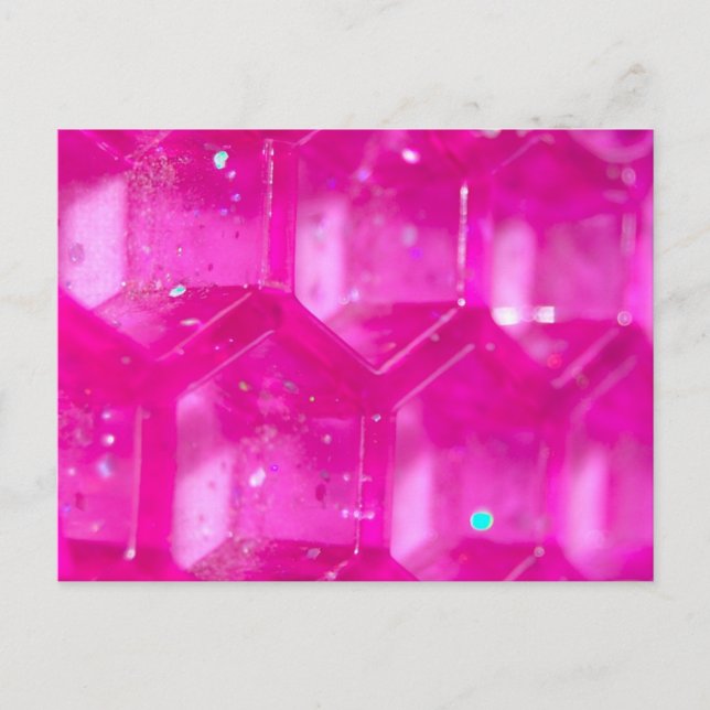 Abstract Pink Hives Postcard (Front)