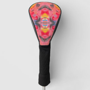 Abstract Pink Kaleidoscope   Golf Head Cover