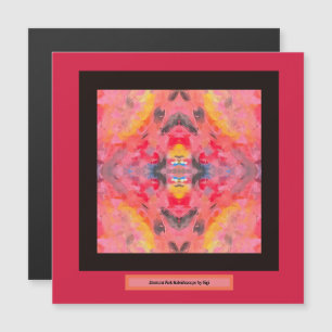 Abstract Pink Kaleidoscope magnet