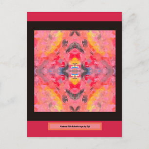 Abstract Pink Kaleidoscope Postcard