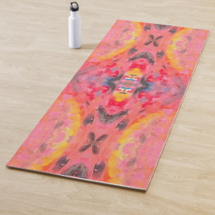 Abstract Pink Kaleidoscope  Yoga Mat