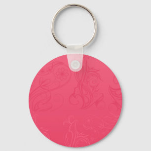 Abstract Pink Keychain