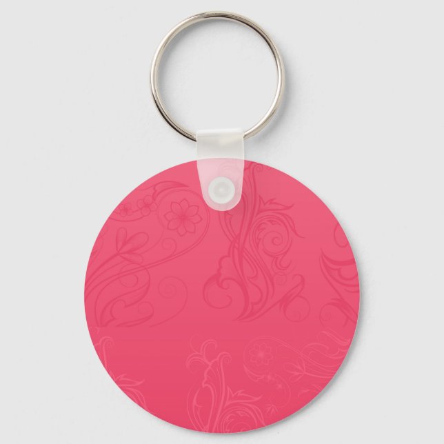 Abstract Pink Keychain (Front)