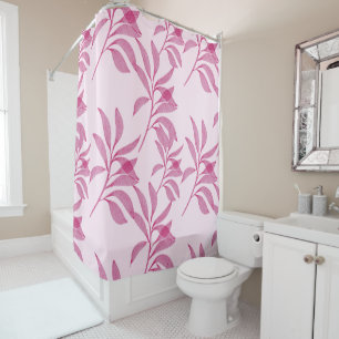 Abstract Pink Leaf Pattern