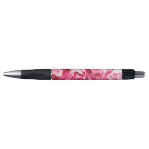 Abstract Pink Paint Waves Pen