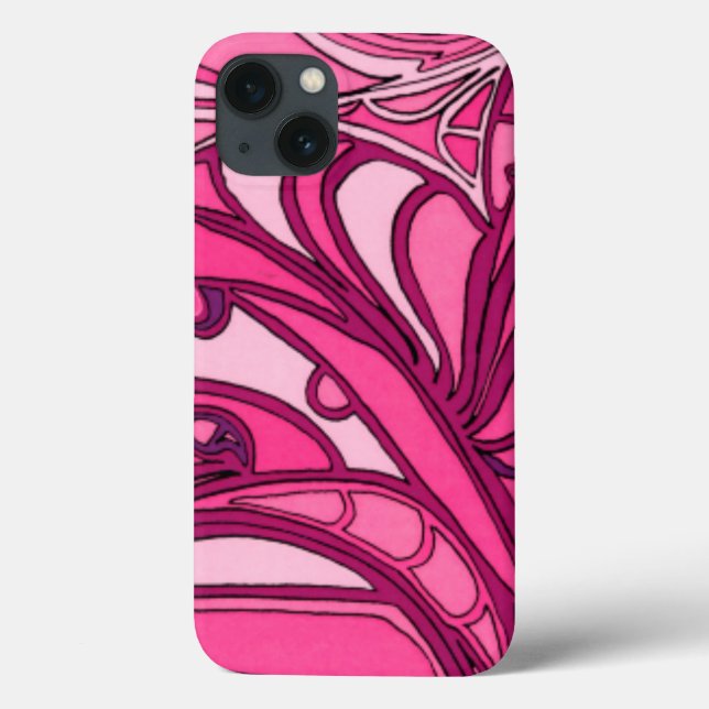 Abstract Pink Panel Painting Case-Mate iPhone Case (Back)