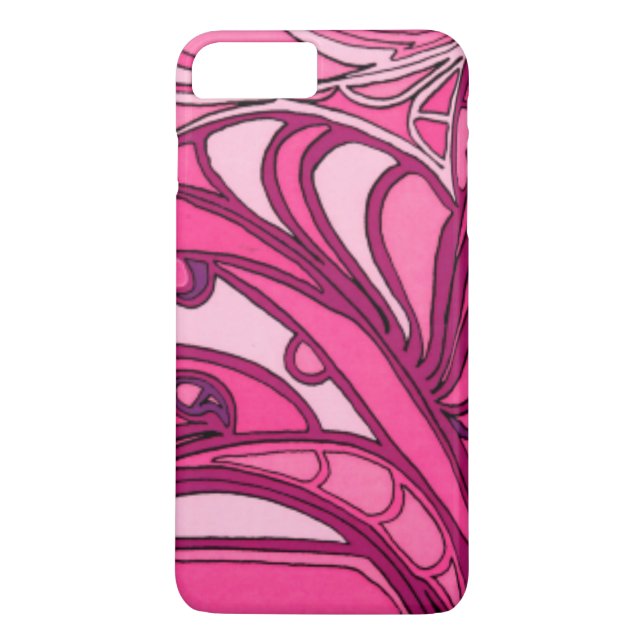 Abstract Pink Panel Painting Case-Mate iPhone Case (Back)