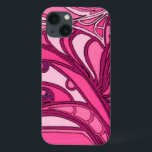 Abstract Pink Panel Painting iPhone 13 Case<br><div class="desc">A Daliesque print,  this abstract pink painting by Tina Kafantaris features twisted,  melted lines segmented into three panels. A vibrant surrealist print that would look great on a number of products. Get yours today!</div>
