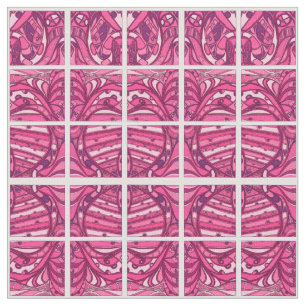 Abstract Pink Panel Painting Fabric