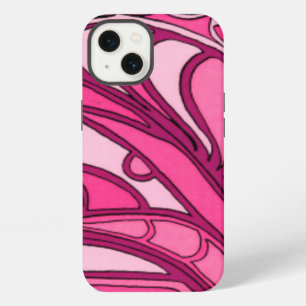 Abstract Pink Panel Painting iPhone 13 Case