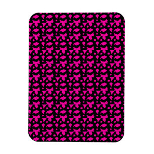 Abstract Pink Pattern Magnet
