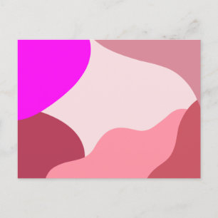 Abstract Pink Postcard