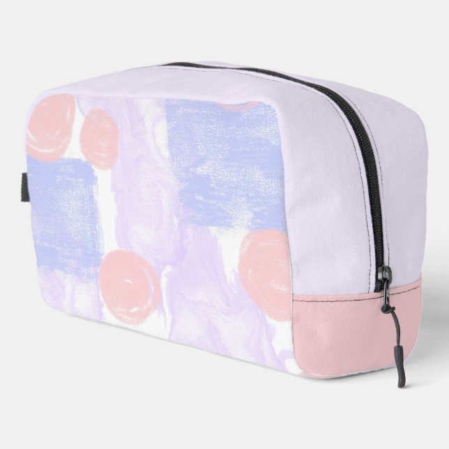 Abstract Pink, Purple and Lavender Dopp Kit (Right Corner)