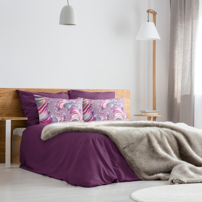 Abstract Pink Purple Spiral Fractal Pillowcase (Creator Uploaded)