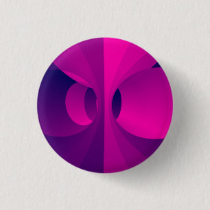 Abstract pink purple torus background pattern art 1 inch round button