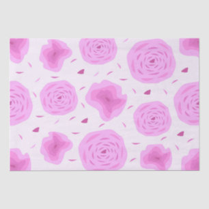 Abstract pink roses, seamless pattern tissue paper