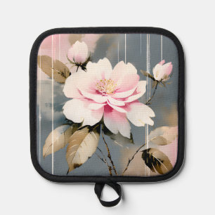 Abstract Pink Wabi Sabi Flower Pot Holder