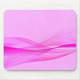 Abstract Pink Waves Mouse Pad