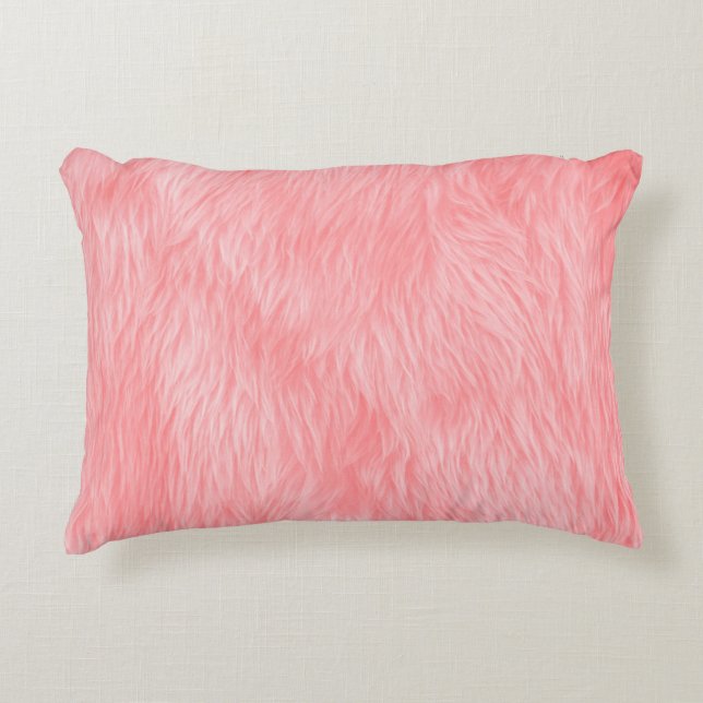 Abstract Pink wool , fabric background Accent Pillow (Front)