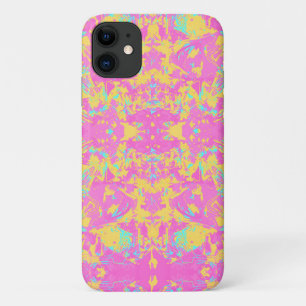Abstract Pink Yellow Exclusive Pattern iPhone 11 Case