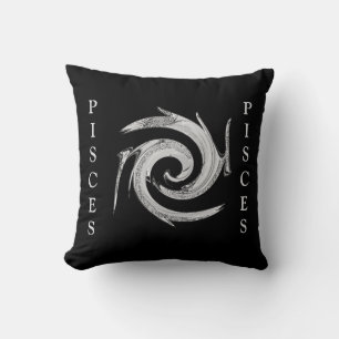 Abstract Pisces Fish Zodiac Mojo Pillow